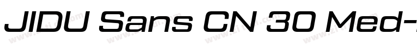 JIDU Sans CN 30 Med字体转换